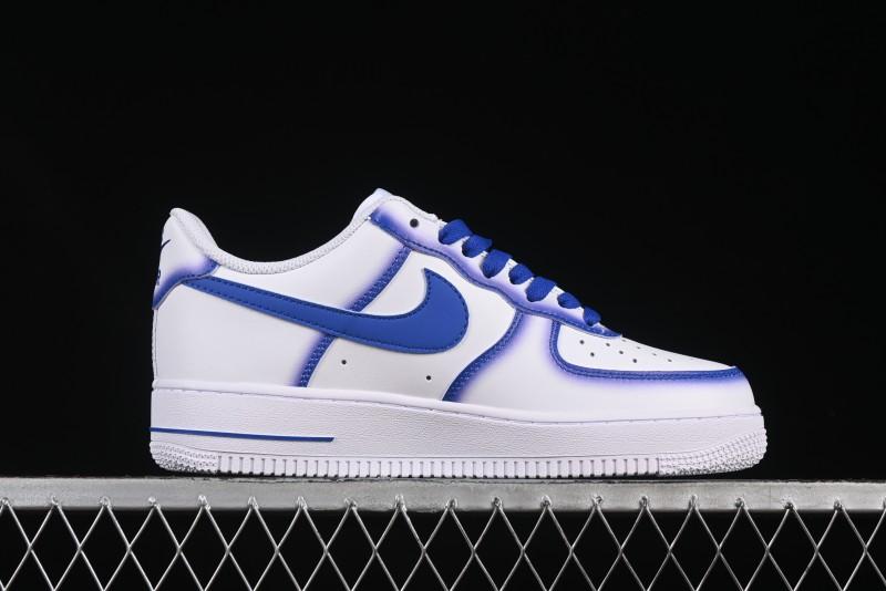 Nike Air Force 1'07 Low Blue Planet Casual Sneakers with Full-Length Air Cushion - ZH0316-079