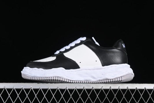 MMY Wayne Original Sole Leather Low Sneaker with Deconstructed Ice Cream Sole - W.E5