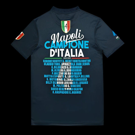 25/26 Napoli EA7 Champion Black T-Shirt