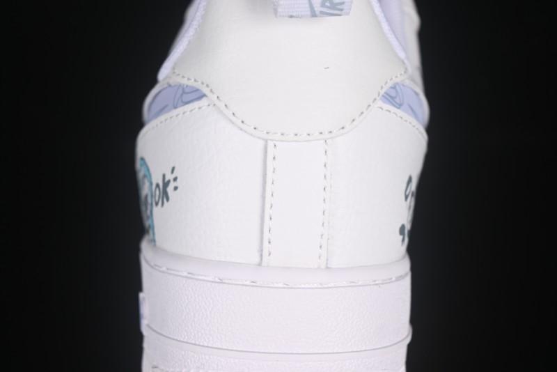 Nike Air Force 1'07 Low "Sesame Street" Custom Casual Sneakers - FB8971-080