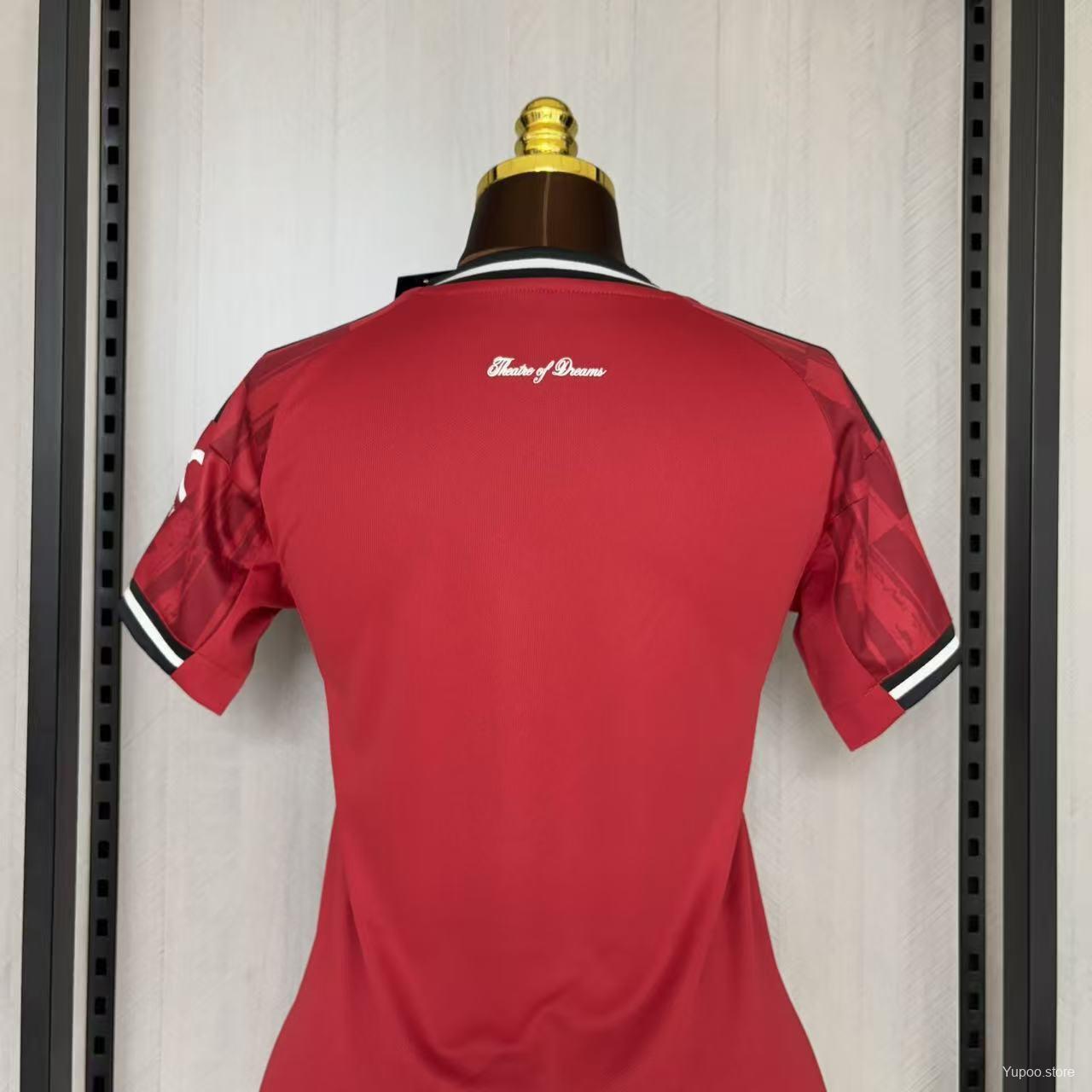 25/26 Women Manchester United Home Jersey
