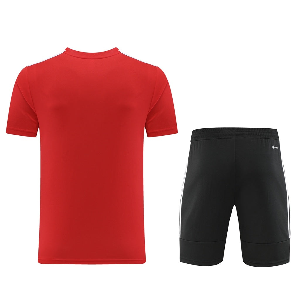 AD05 red shorts suit S-2XL