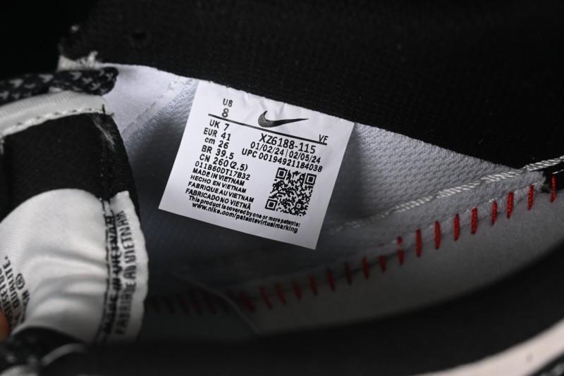 Nike Air Force 1 '07 Low Supreme Stussy Collaboration - Black Grey Red Label Low-Top Casual Sneakers - XZ6188-115