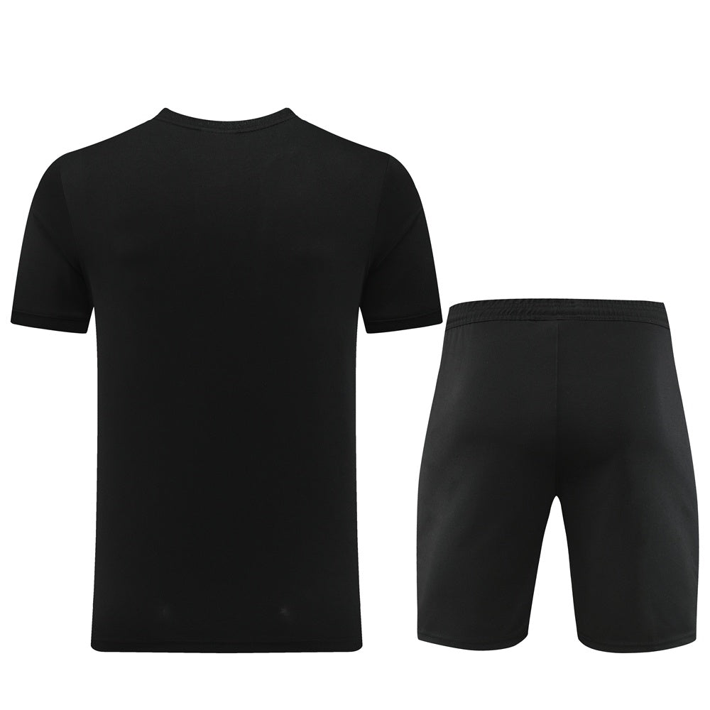 PD01 black shorts suit S-2XL