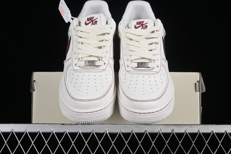 Nike Vlone x Air Force 1 '07 Low Collaboration Wine Red Casual Sneakers - AA5360-010