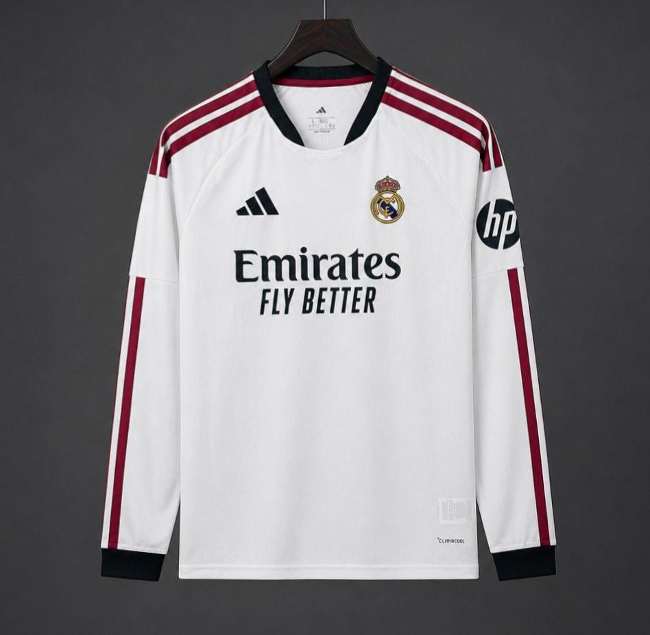 26/27 Real Madrid Home Long Sleeve Jersey