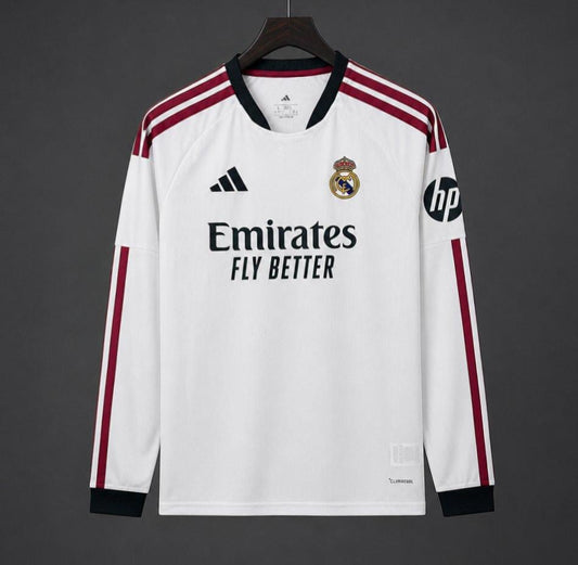 26/27 Real Madrid Home Long Sleeve Jersey