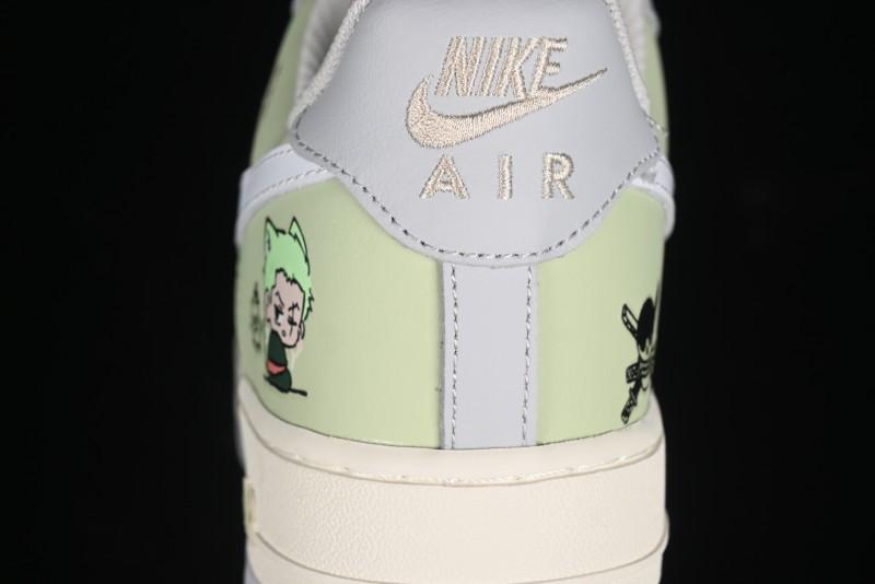 Nike Air Force 1'07 Low "Three Blade Flow" One Piece Series - Zoro's Santoryu Casual Sneakers - CJ0304-510
