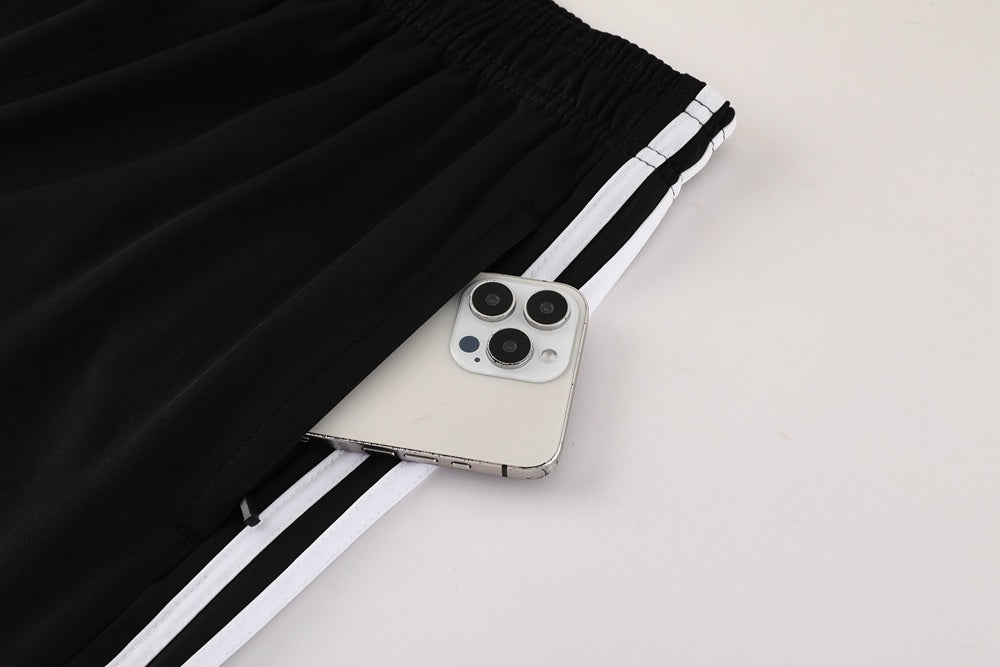 AD10 black shorts suit S-2XL