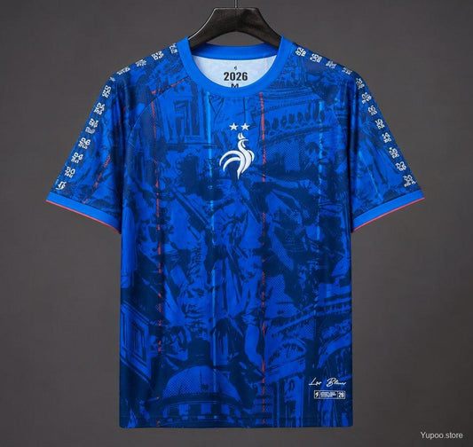 2026 France 'Les Bleus' Heritage Football Blue Jersey