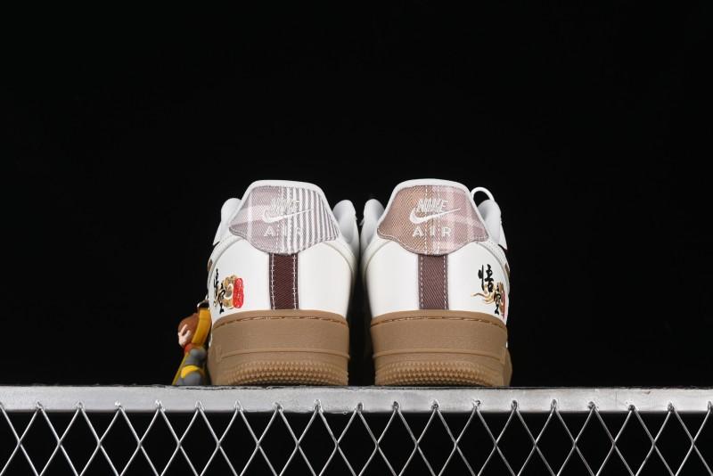 Nike Air Force 1 '07 Low "Open Cirrus" Black Myth Wukong Theme Casual Sneakers - FV3700-211