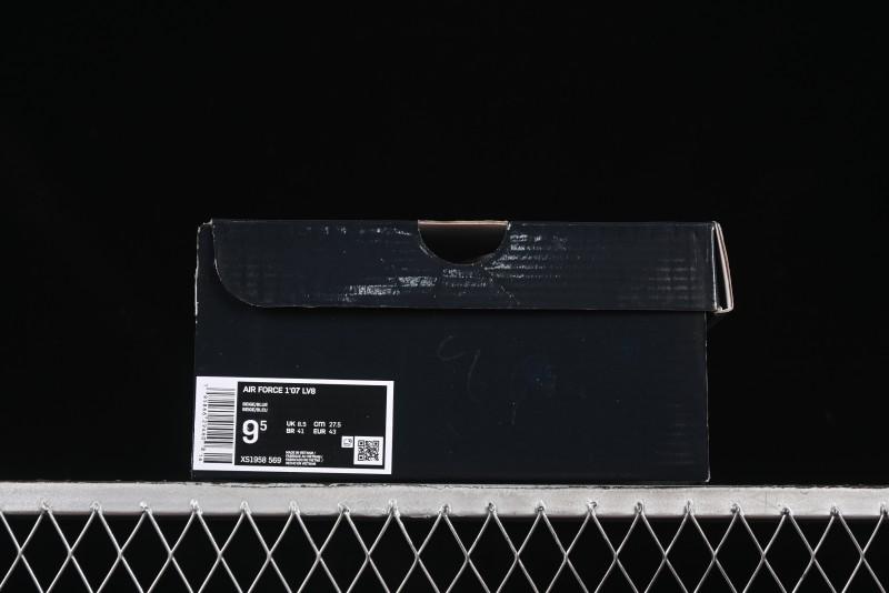 Nike Air Force 1 '07 Low Dior Collaboration Blue Iridescent Swoosh Casual Sneakers - XS1958-569