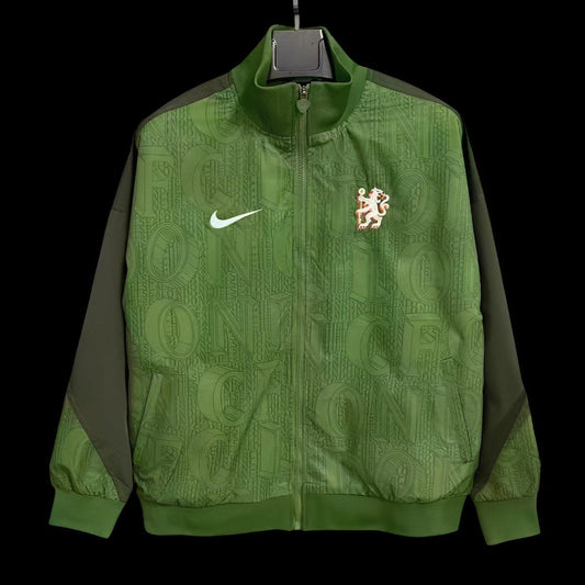 25/26 Chelsea  Green  Full Zipper Windbreaker