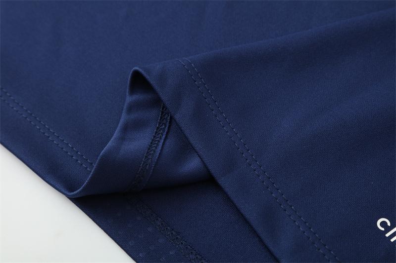 Retro 16/17 Real Madrid Royal Blue Half Zipper Jacket