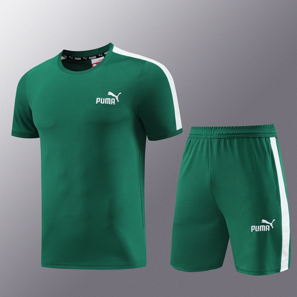PD01 green shorts suit S-2XL