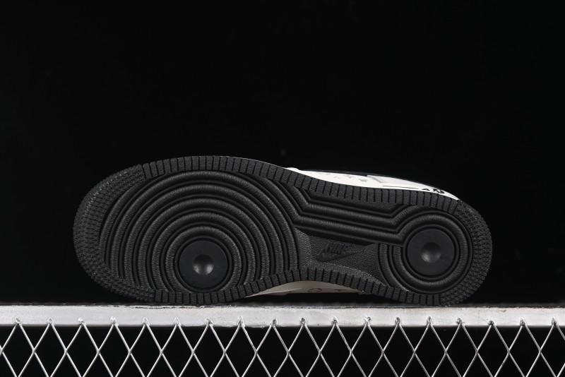 Nike Air Force 1 '07 Low Violent Bear Collaboration - Grey Black Print Low-Top Casual Sneakers - SJ9188-002