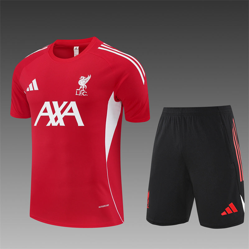 25/26 Liverpool Red Short Sleeve Jersey+Shorts