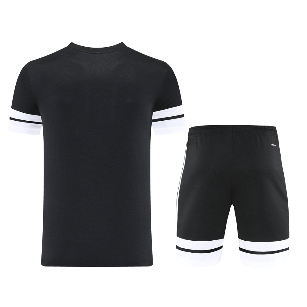 AD10 black shorts suit S-2XL