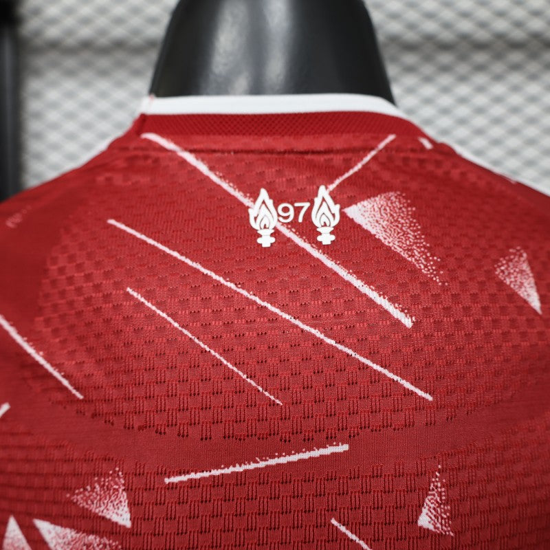 Player Version 26/27 Liverpool Red with Geometric Shatter Pattern Home Special Edition Jersey