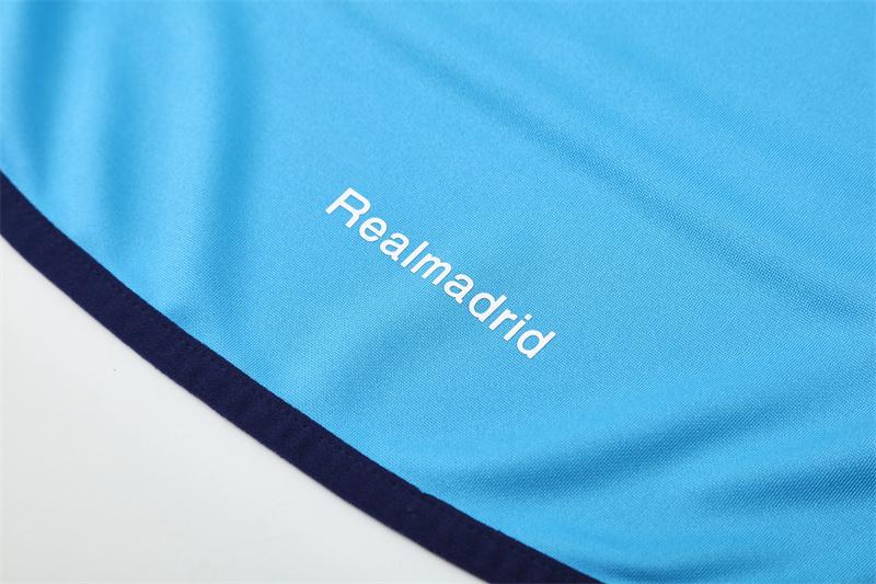 Retro 05/06 Real Madrid Light Blue Half Zipper Jacket