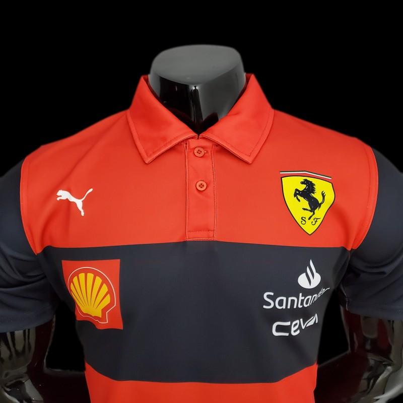 New F1 Formula One; Ferrari Racing Suit Polo Red