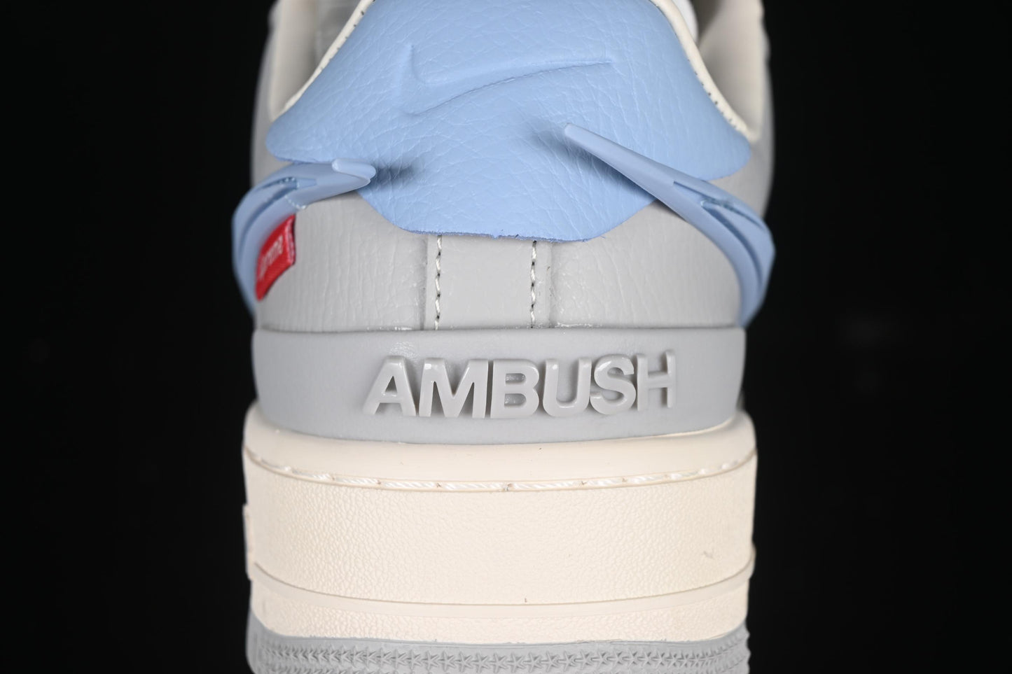Nike Air Force 1'07 Low Supreme Collaboration Light Blue Swoosh Casual Sneakers - XS3464-577
