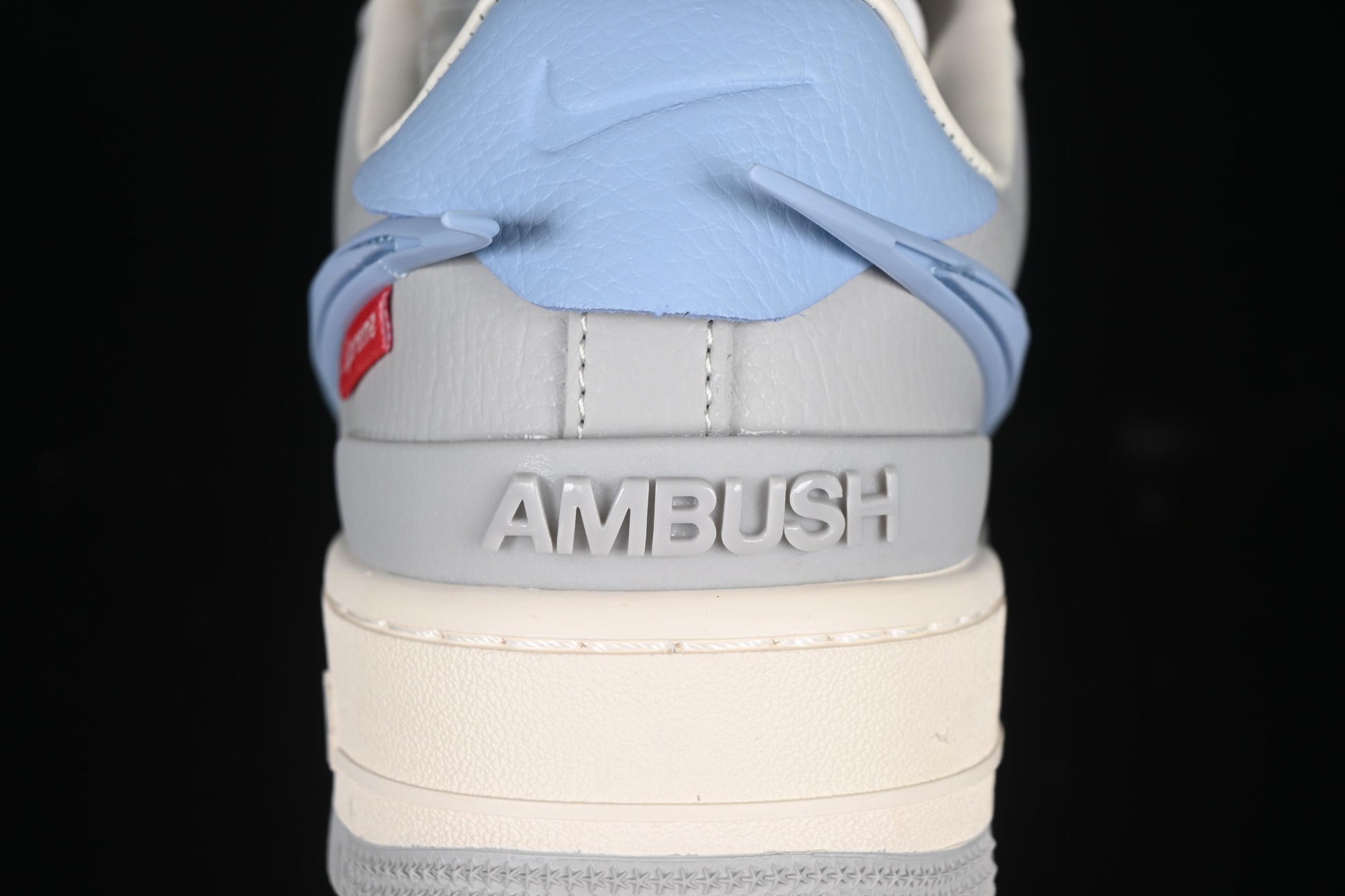 Nike Air Force 1'07 Low Supreme Collaboration Light Blue Swoosh Casual Sneakers - XS3464-577