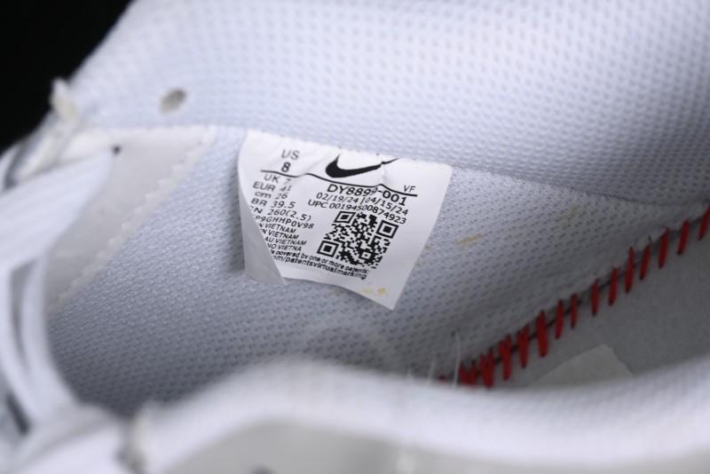 Nike Air Force 1 '07 Low White Grey Black Double Swoosh Casual Sneakers - DY8899-001