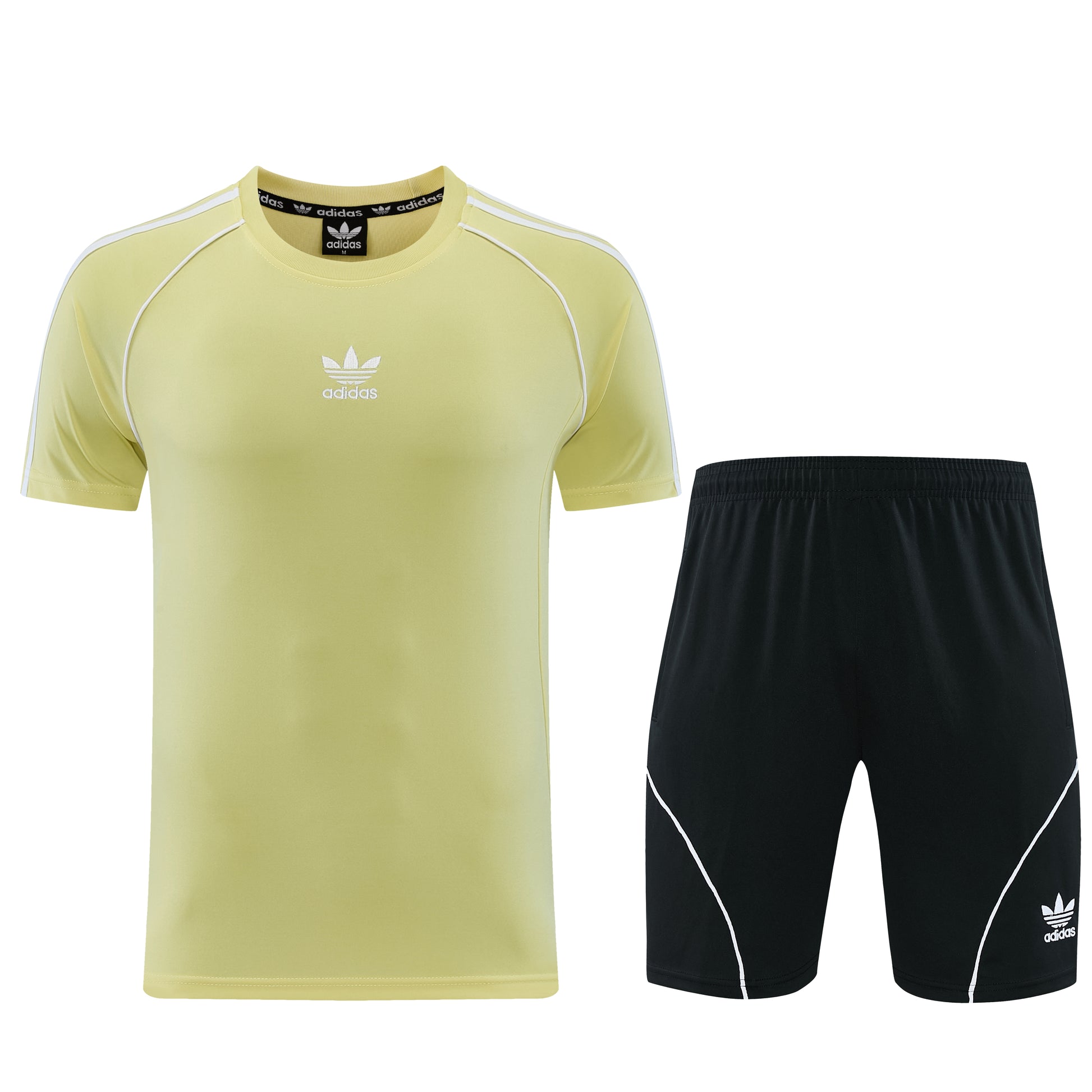 AD15 yellow shorts suit S-2XL