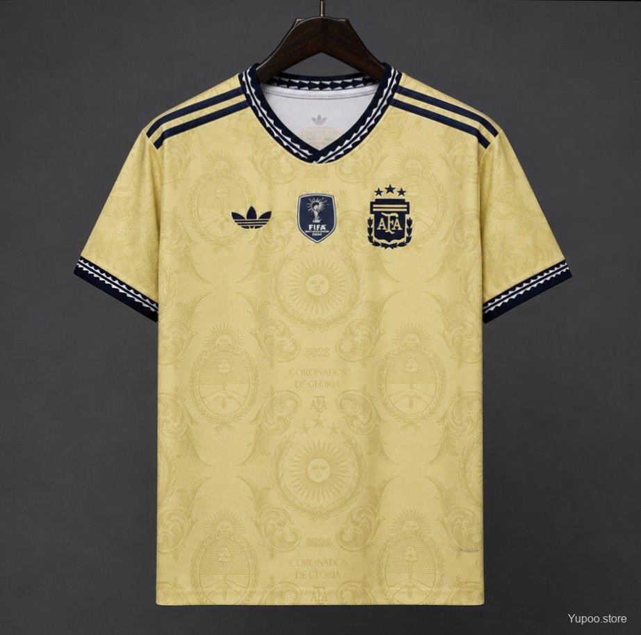 2026 Argentina Commemorative Gold Jersey