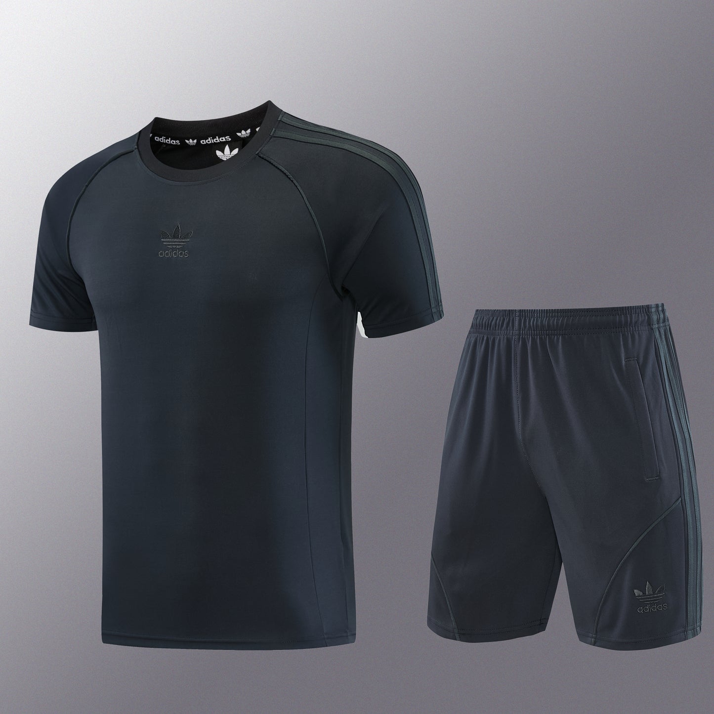 AD15 dark gray shorts suit S-2XL
