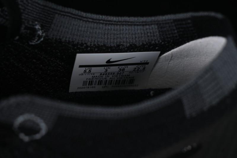 Nike Vapormax Flyknit Breathable Casual Running Shoes with Full-Length Air Cushion - 849558-007