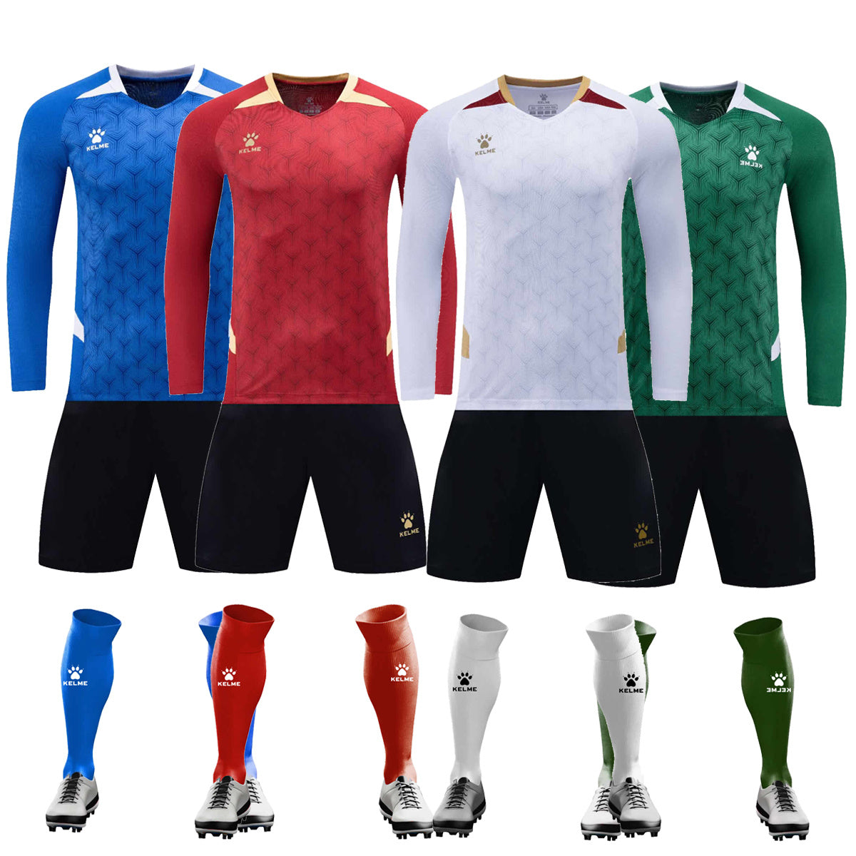 K9002 long-sleeved suit four colors 3XS-4XL