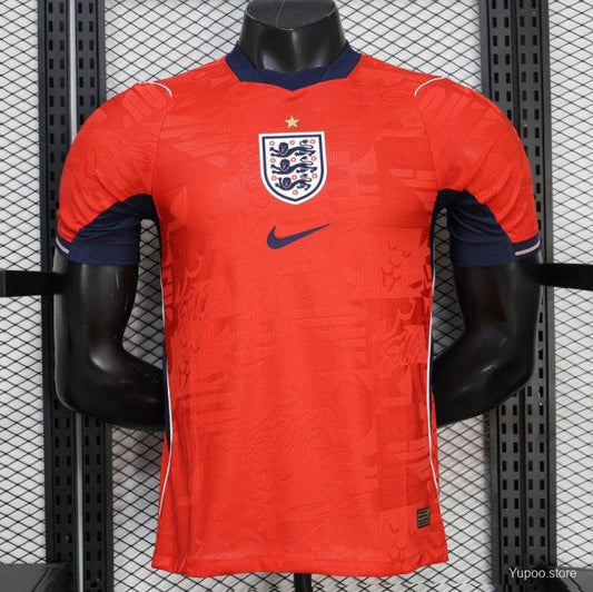 2026 Player Version England Red with Abstract Graphic Pattern Jersey