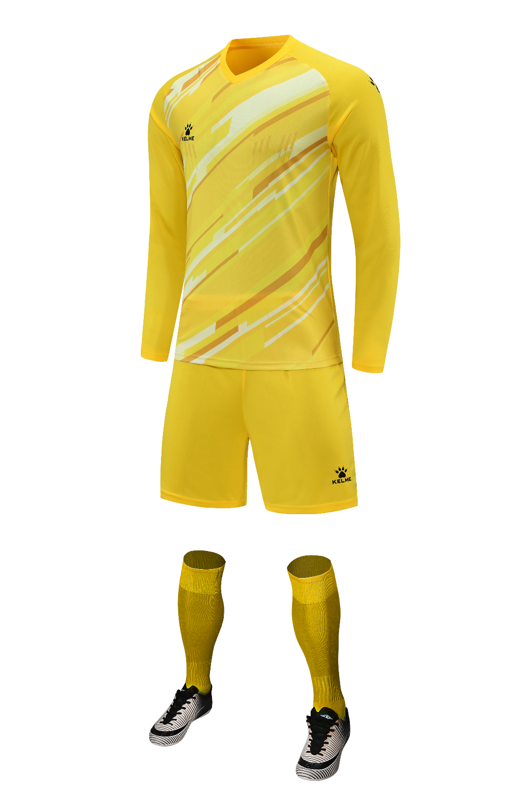K3286 Kalmei long-sleeved training suit set 6 colors, S--3XL