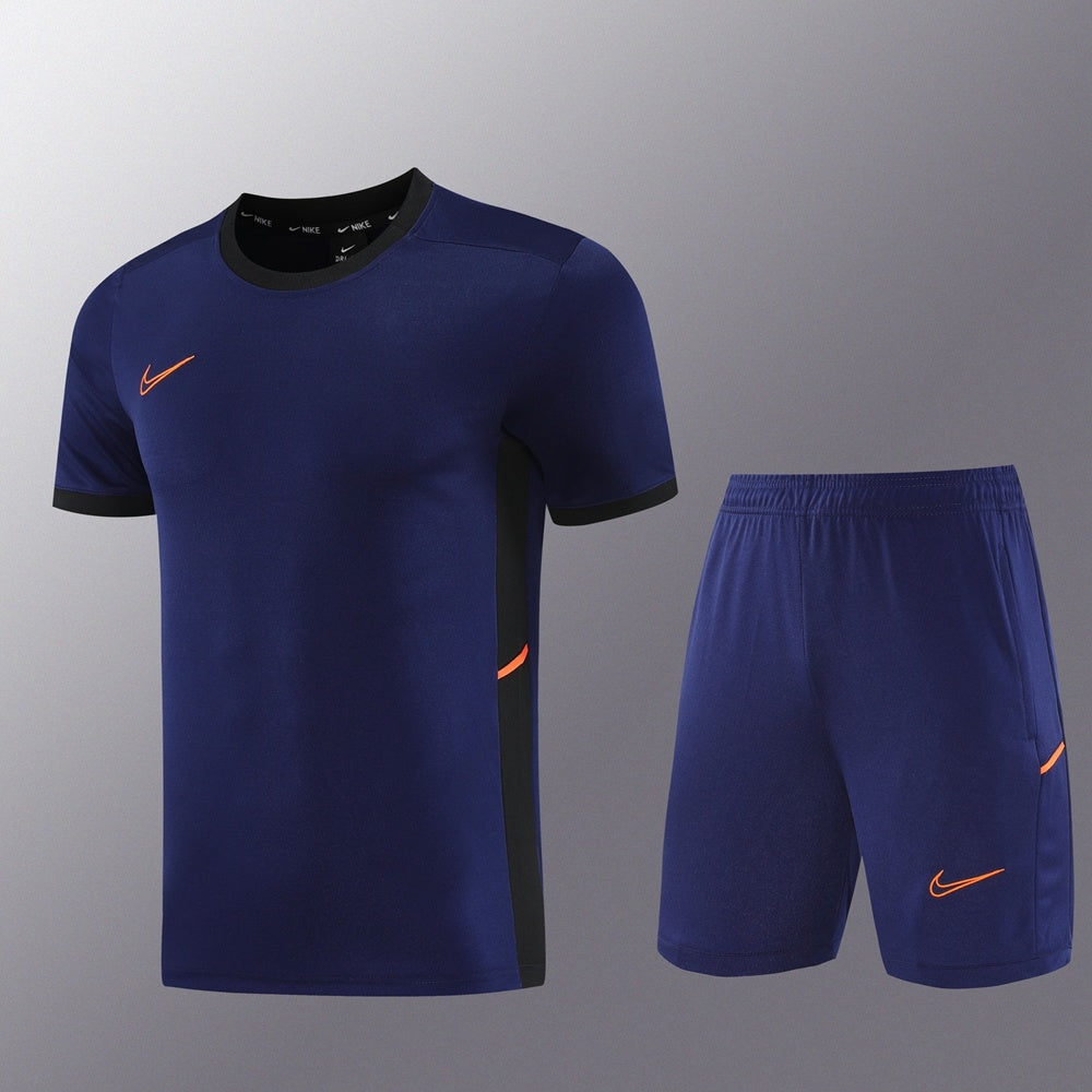 ND08 sapphire blue shorts suit S-2XL