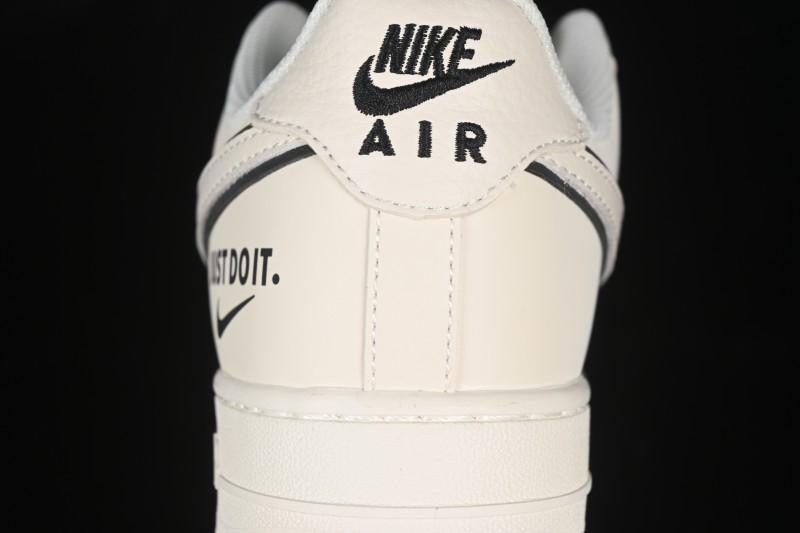 Nike Air Force 1 '07 Low Just Do It Gray Blue Denim Casual Sneakers - CS5288-012