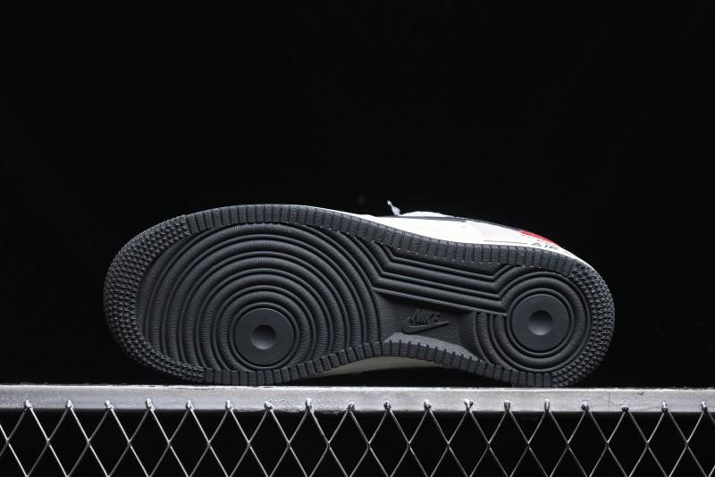Nike Air Force 1 '07 Low Supreme The North Face Collaboration - Grey Black Red Logo - XZ6188-112