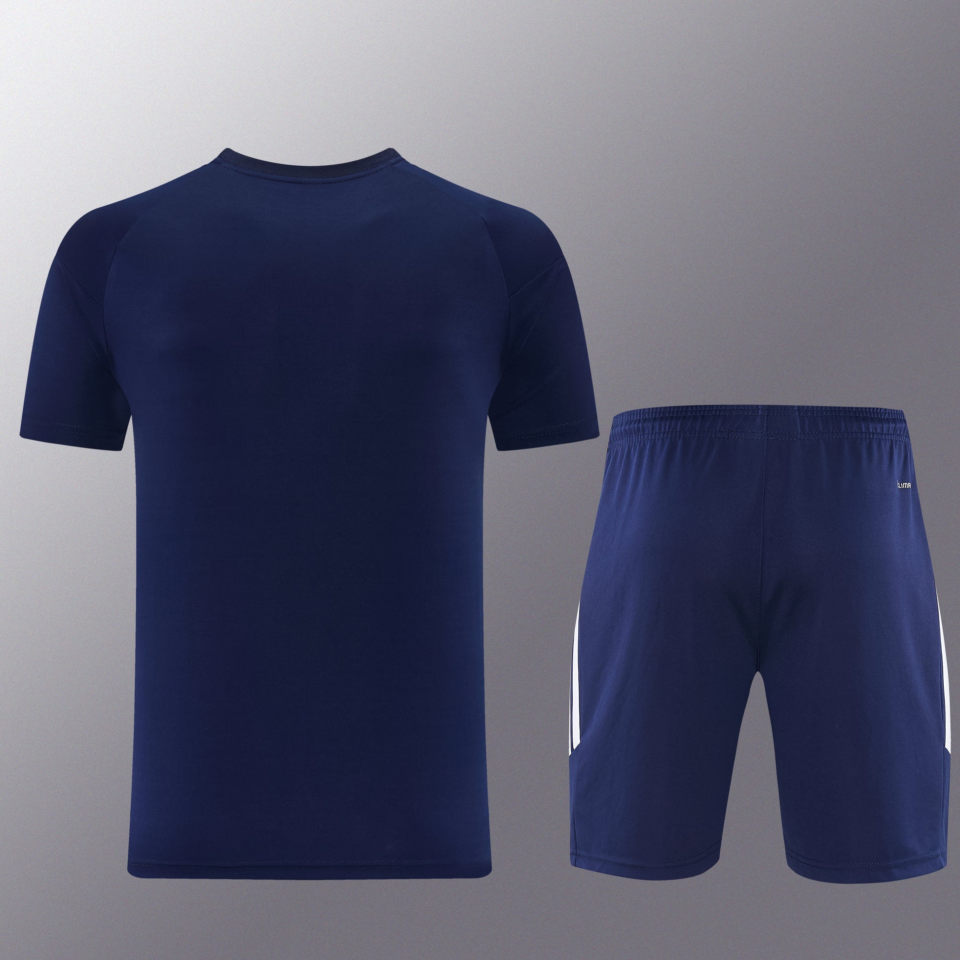 AD14 sapphire blue shorts suit S-2XL
