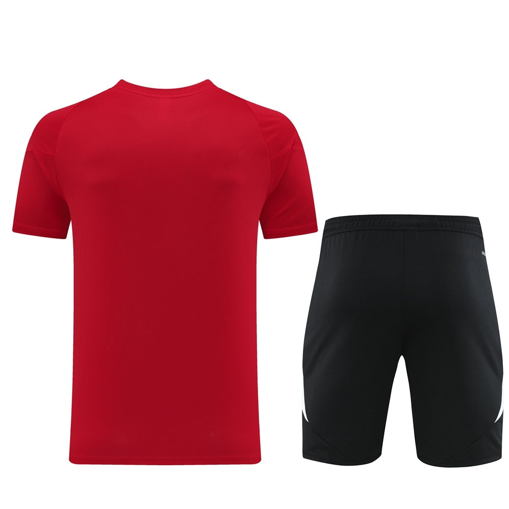 AD06 red shorts suit S-2XL