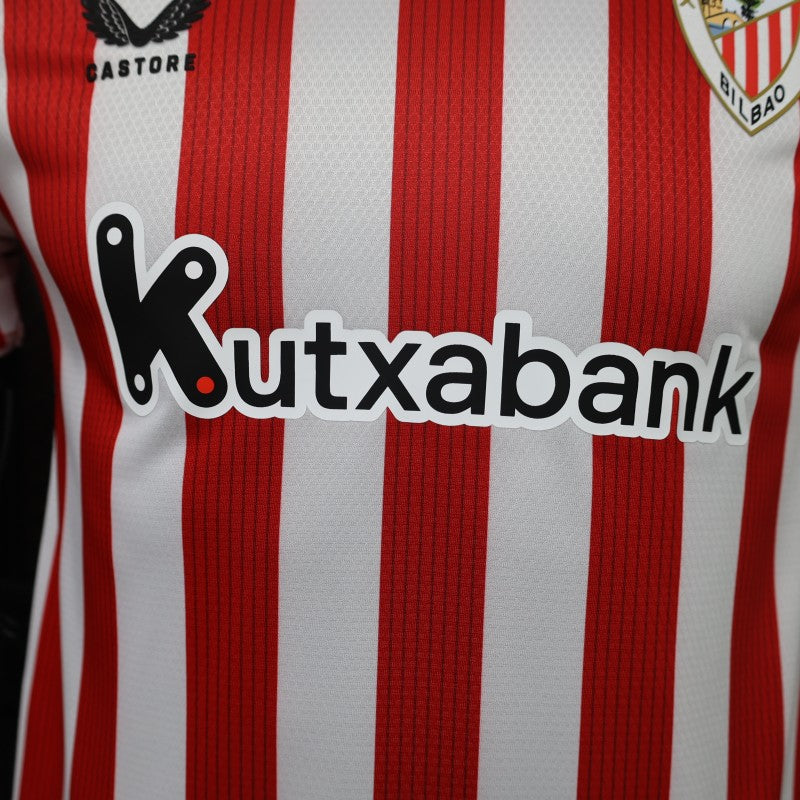 Player Version 26/27 Athletic Bilbao Home Red White Stripes Jersey