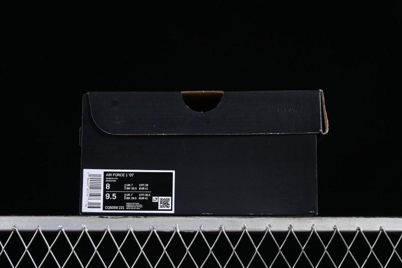 Nike Air Force 1 '07 Low Military Black Casual Sneakers - CQ5059-221