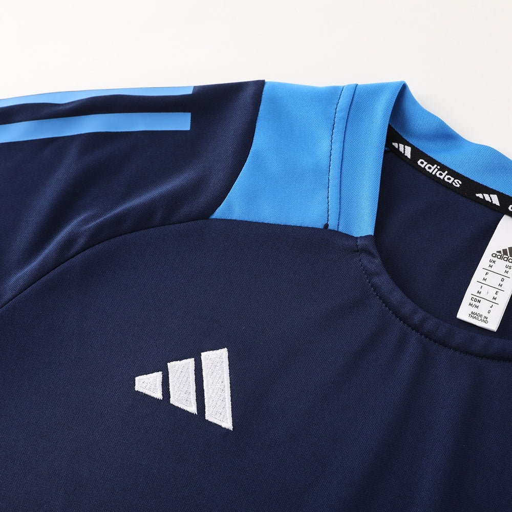 AD08 sapphire blue shorts suit S-2XL