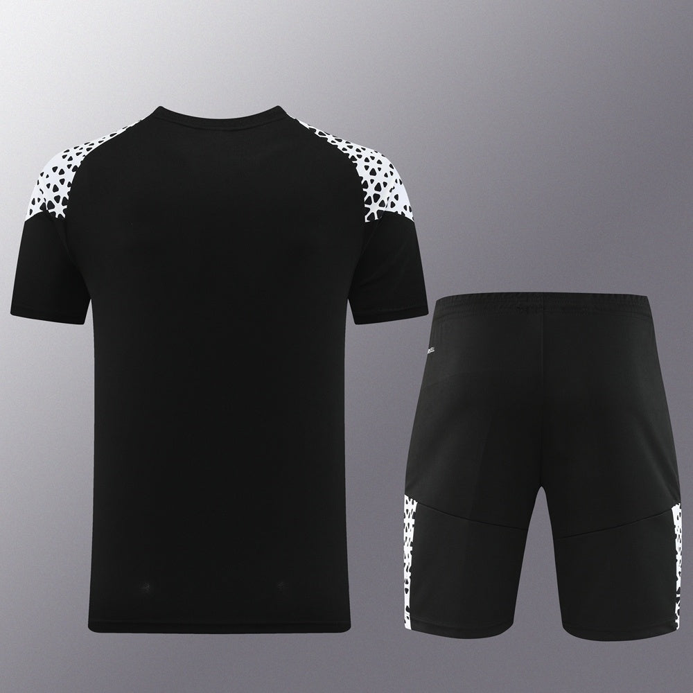 PD02 black shorts suit S-2XL