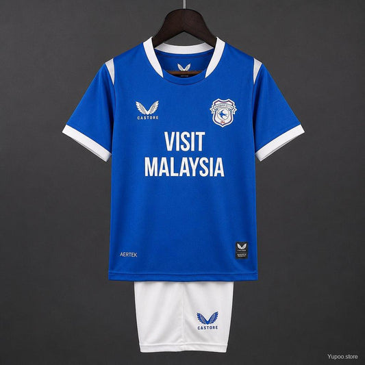 26/27 Kids Cardiff City Home Kit