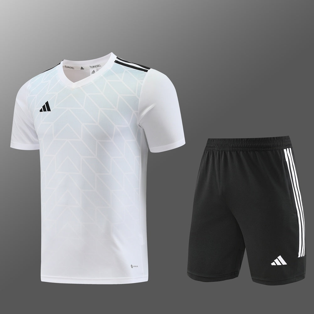AD05 white shorts suit S-2XL