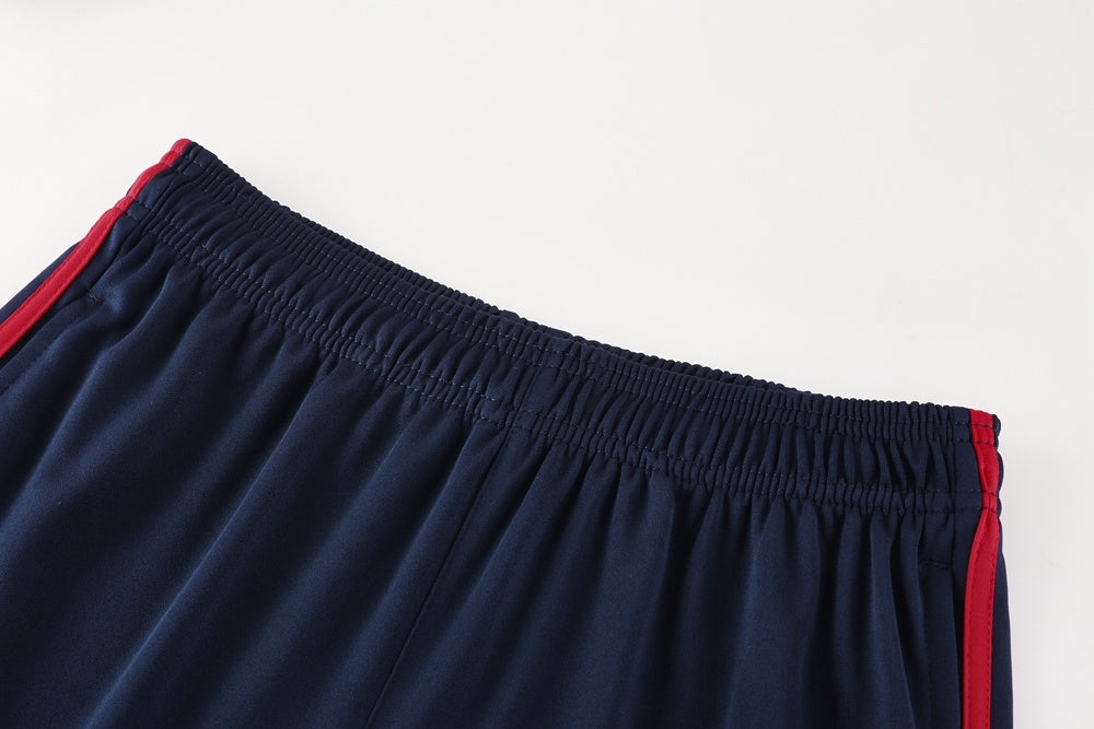 AD10 sapphire blue shorts suit S-2XL