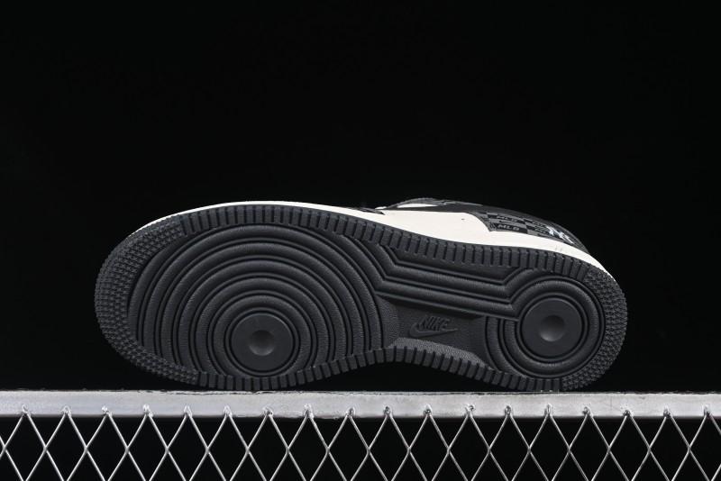 Nike Air Force 1 '07 Low MLB Collaboration Dark Checkered Beige Low-Top Casual Sneakers - DF0188-038