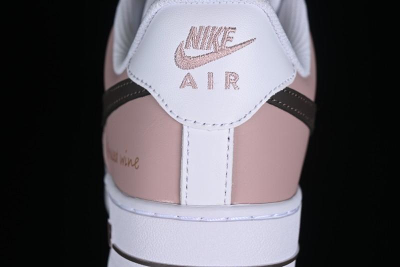 Nike Air Force 1 '07 Low Casual Sneakers in Dusty Rose with Hand-Painted Details - CV8699-578