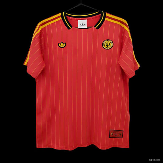 2026 Belgium Adidas Terrace Icons Red Jersey